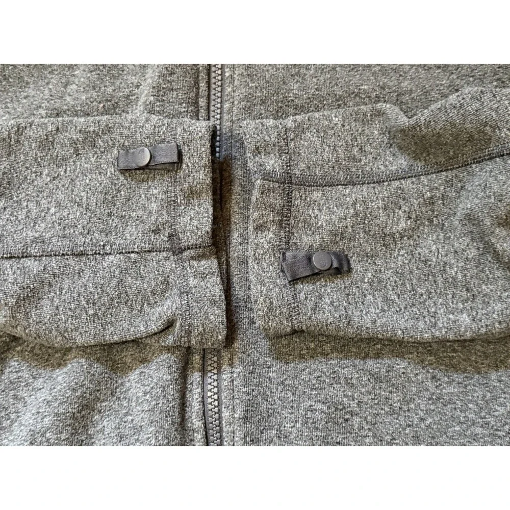 The North Face Polartec Classic Fleece Jacket Mens XL Gray Full Zip Outdoor